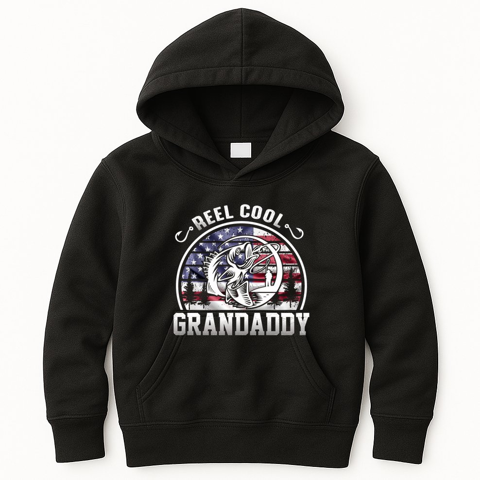 Reel Cool Grandaddy Fishing Apparel Kids Hoodie