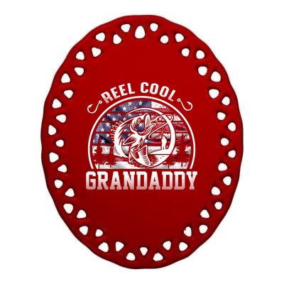 Reel Cool Grandaddy Fishing Apparel Ceramic Oval Ornament