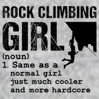 Rock Climbing Girl Definition Mountain Climber Bouldering Long Sleeve Shirt