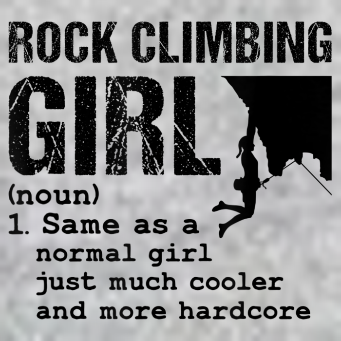 Rock Climbing Girl Definition Mountain Climber Bouldering Long Sleeve Shirt