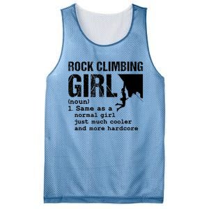 Rock Climbing Girl Definition Mountain Climber Bouldering Mesh Reversible Basketball Jersey Tank