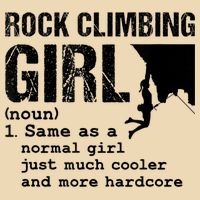 Rock Climbing Girl Definition Mountain Climber Bouldering Drawstring Bag