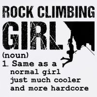 Rock Climbing Girl Definition Mountain Climber Bouldering Cooling Performance Crew T-Shirt