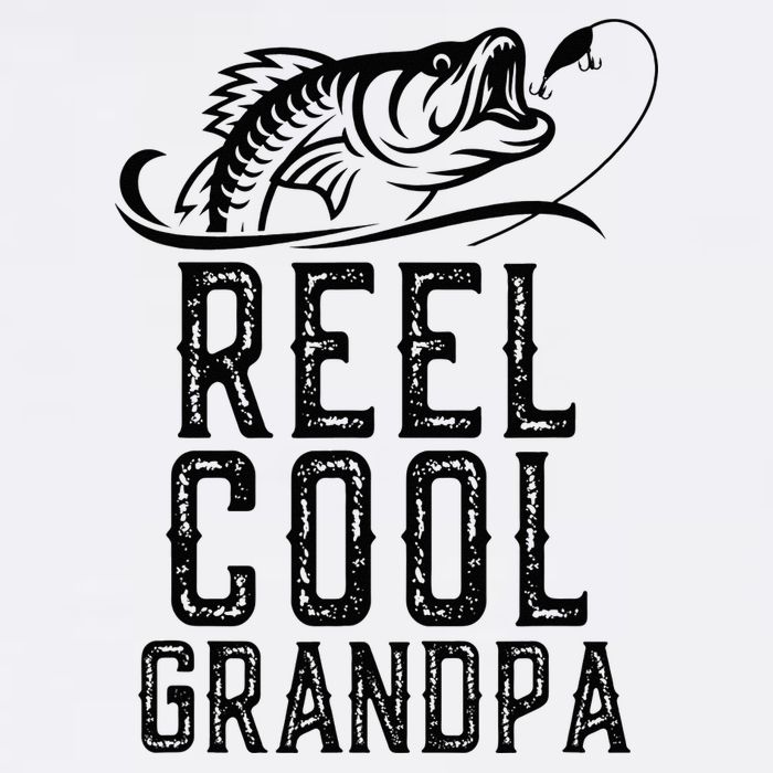 Reel Cool Grandpa Fishing Fisherman Funny Retro Sustainable Bucket Hat