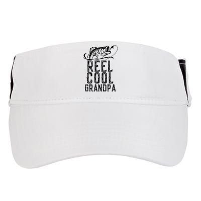 Reel Cool Grandpa Fishing Fisherman Funny Retro Adult Drive Performance Visor