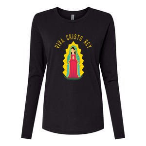 Roman Catholic Gift Our Lady Of Guadalupe Womens Cotton Relaxed Long Sleeve T-Shirt