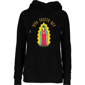 Roman Catholic Gift Our Lady Of Guadalupe Womens Funnel Neck Pullover Hood