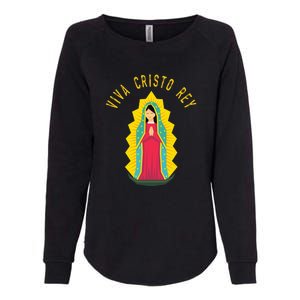 Roman Catholic Gift Our Lady Of Guadalupe Womens California Wash Sweatshirt