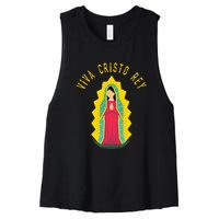 Roman Catholic Gift Our Lady Of Guadalupe Women's Racerback Cropped Tank