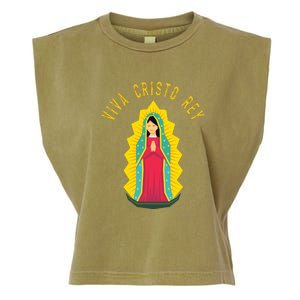 Roman Catholic Gift Our Lady Of Guadalupe Garment-Dyed Women's Muscle Tee