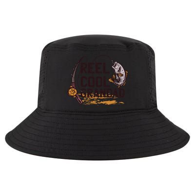 Reel Cool Grandpa Fishing Grandad Father's Day Gift Cool Comfort Performance Bucket Hat