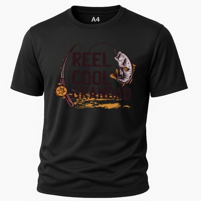 Reel Cool Grandpa Fishing Grandad Father's Day Gift Performance Shirt