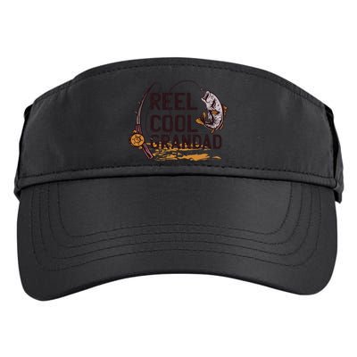 Reel Cool Grandpa Fishing Grandad Father's Day Gift Adult Drive Performance Visor