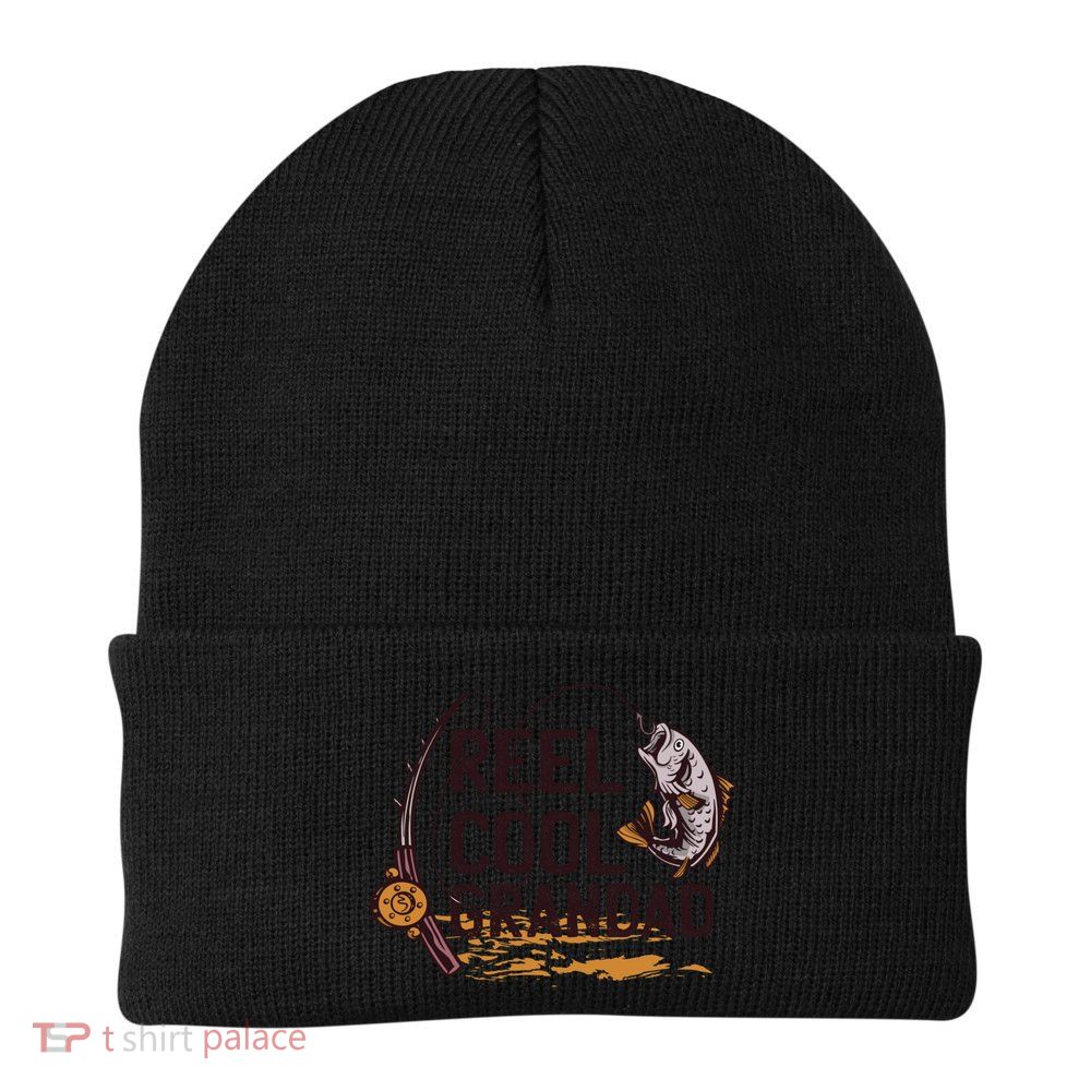 Reel Cool Grandpa Fishing Grandad Father's Day Gift Beanie