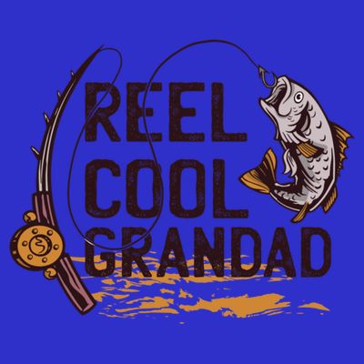 Reel Cool Grandpa Fishing Grandad Father's Day Gift T-Shirt