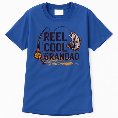 Reel Cool Grandpa Fishing Grandad Father's Day Gift Tall T-Shirt
