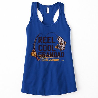 Reel Cool Grandpa Fishing Grandad Father's Day Gift Womens Tank Top