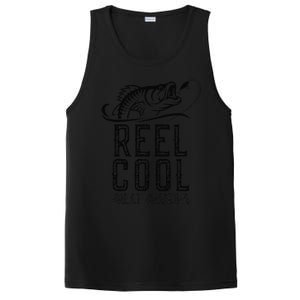 Reel Cool Great Grandpa Fishing Fisherman Funny Retro PosiCharge Competitor Tank