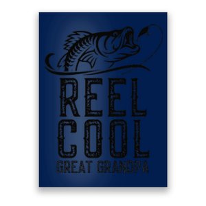 Reel Cool Great Grandpa Fishing Fisherman Funny Retro Poster