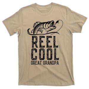 Reel Cool Great Grandpa Fishing Fisherman Funny Retro T-Shirt