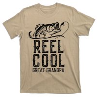 Reel Cool Great Grandpa Fishing Fisherman Funny Retro T-Shirt