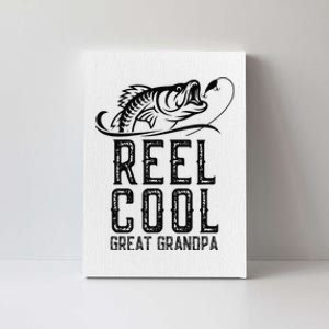 Reel Cool Great Grandpa Fishing Fisherman Funny Retro Canvas