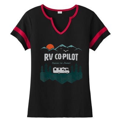 Rv Cocool Giftpilot Camping Gift Motorhome Travel Vacation Gift Ladies Halftime Notch Neck Tee