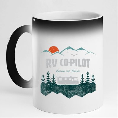 Rv Cocool Giftpilot Camping Gift Motorhome Travel Vacation Gift 11oz Black Color Changing Mug