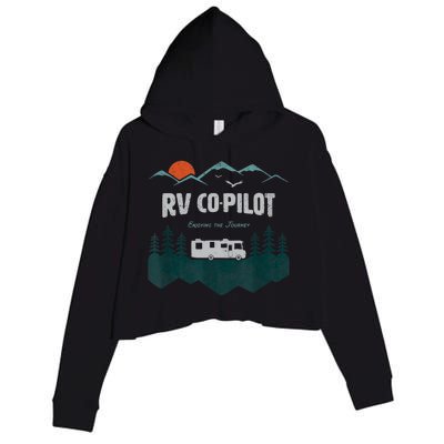 Rv Cocool Giftpilot Camping Gift Motorhome Travel Vacation Gift Crop Fleece Hoodie