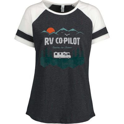 Rv Cocool Giftpilot Camping Gift Motorhome Travel Vacation Gift Enza Ladies Jersey Colorblock Tee