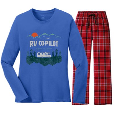 Rv Cocool Giftpilot Camping Gift Motorhome Travel Vacation Gift Women's Long Sleeve Flannel Pajama Set 