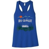 Rv Cocool Giftpilot Camping Gift Motorhome Travel Vacation Gift Women's Racerback Tank