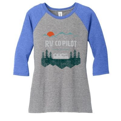 Rv Cocool Giftpilot Camping Gift Motorhome Travel Vacation Gift Women's Tri-Blend 3/4-Sleeve Raglan Shirt