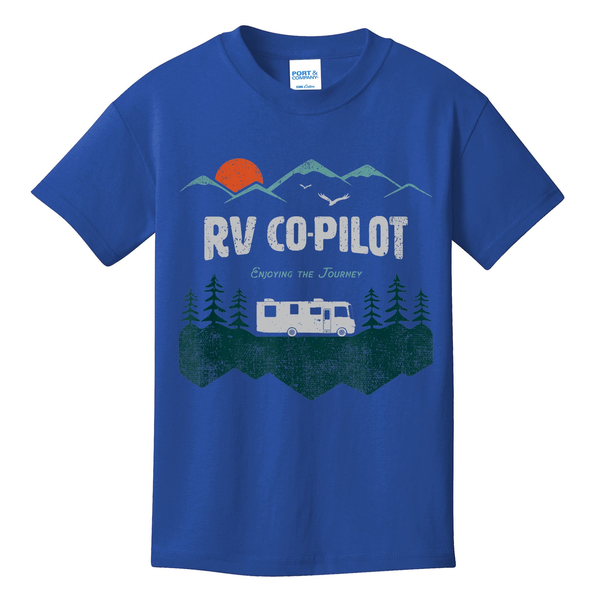 Rv Cocool Giftpilot Camping Gift Motorhome Travel Vacation Gift Kids T-Shirt