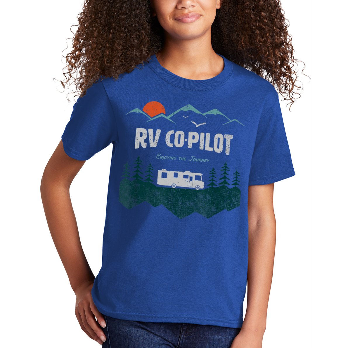 Rv Cocool Giftpilot Camping Gift Motorhome Travel Vacation Gift Kids T-Shirt