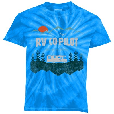 Rv Cocool Giftpilot Camping Gift Motorhome Travel Vacation Gift Kids Tie-Dye T-Shirt