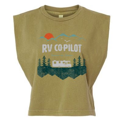 Rv Cocool Giftpilot Camping Gift Motorhome Travel Vacation Gift Garment-Dyed Women's Muscle Tee