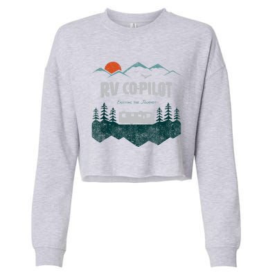 Rv Cocool Giftpilot Camping Gift Motorhome Travel Vacation Gift Cropped Pullover Crew