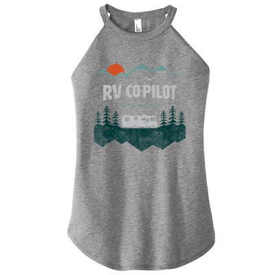 Rv Cocool Giftpilot Camping Gift Motorhome Travel Vacation Gift Women's Perfect Tri Rocker Tank