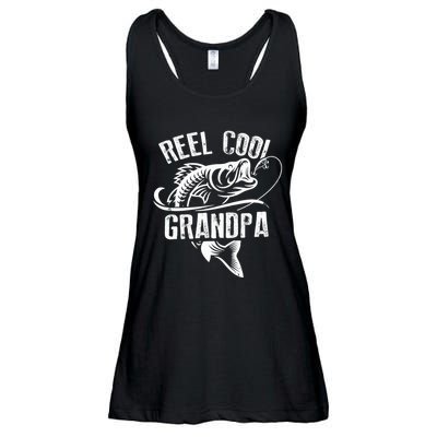 Reel Cool Grandpa Vintage Fishing Funny Grandpa Fisherman Ladies Essential Flowy Tank