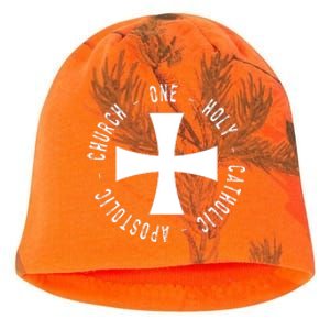 Roman Catholic Gift One Holy Apostolic Church Kati - Camo Knit Beanie