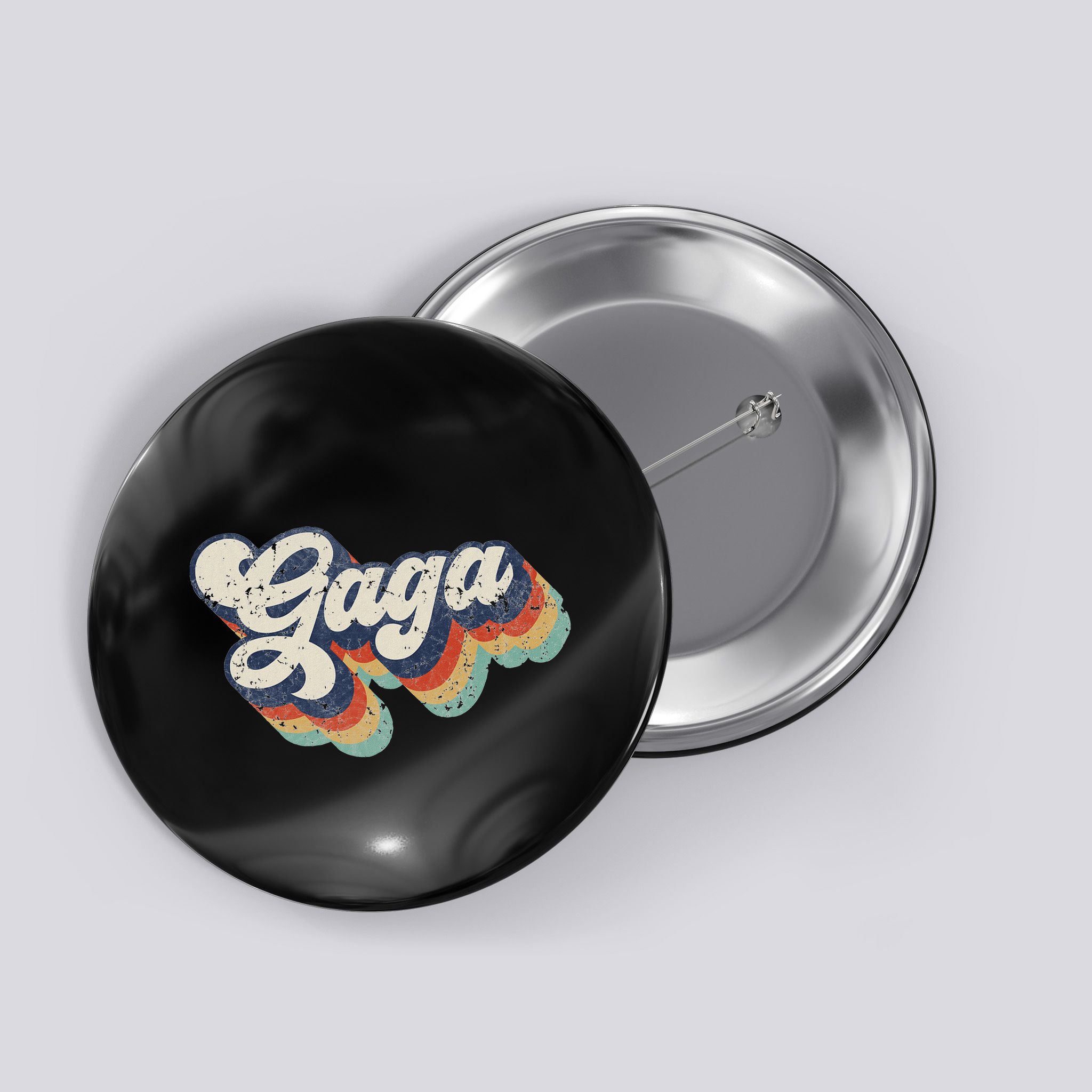 Retro Cute Gaga For Grandma Best Gaga Ever MotherS Day Button