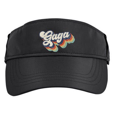 Retro Cute Gaga For Grandma Best Gaga Ever MotherS Day Adult Drive Performance Visor