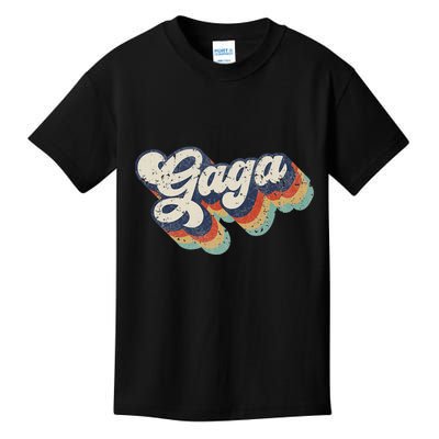 Retro Cute Gaga For Grandma Best Gaga Ever MotherS Day Kids T-Shirt
