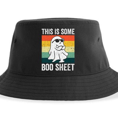 Retro Cool Ghost Funny Halloween Costume Sustainable Bucket Hat