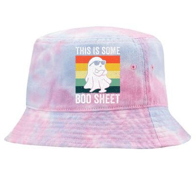 Retro Cool Ghost Funny Halloween Costume Tie-Dyed Bucket Hat