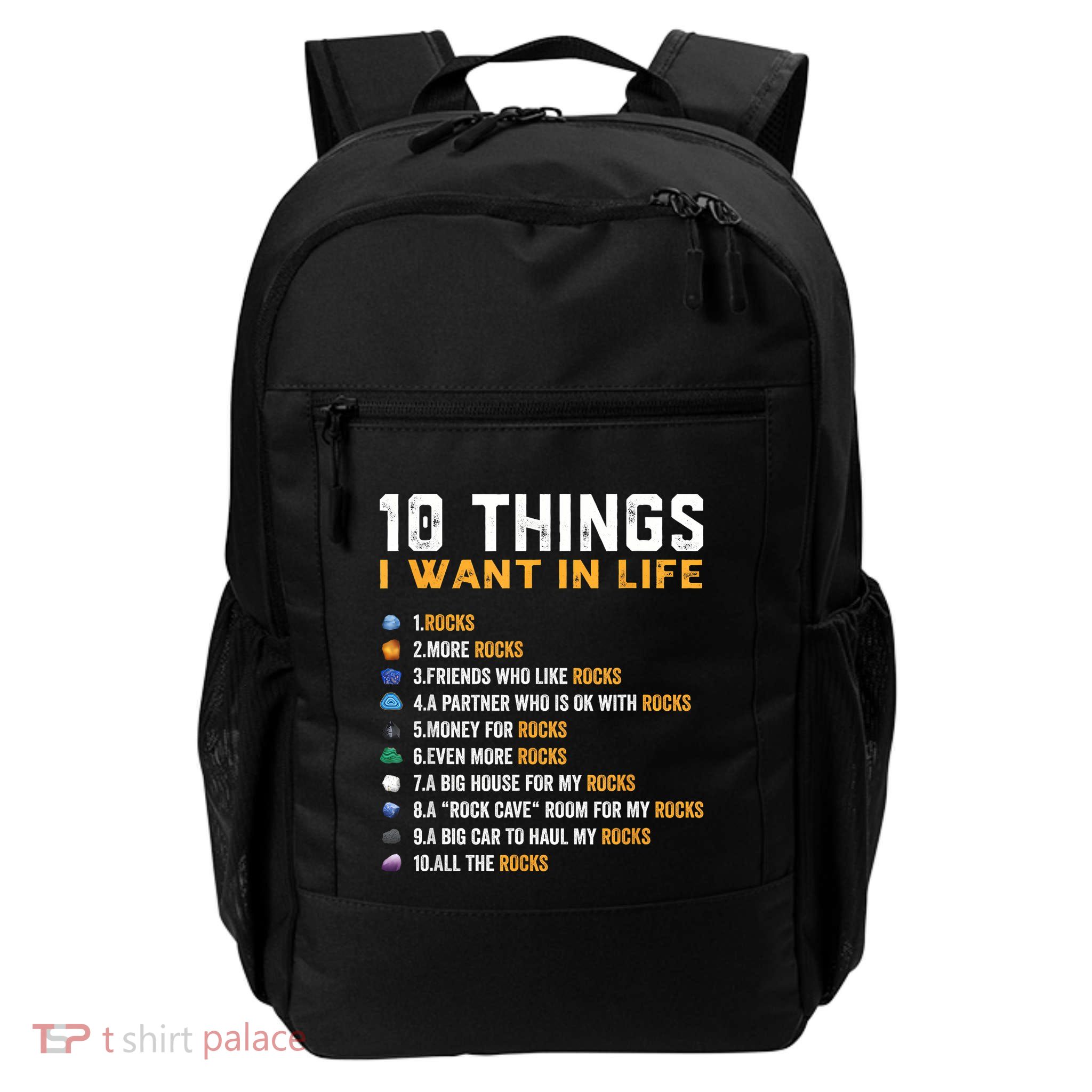Rock Collector Geologist Joke For Geode Hunter Rockhounding Daily Commute Backpack
