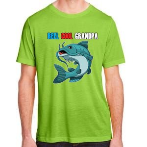 Reel Cool Grandpa Funny Gift Fathers Day Fishing Gift Adult ChromaSoft Performance T-Shirt