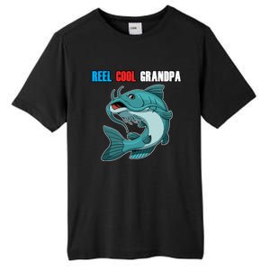 Reel Cool Grandpa Funny Gift Fathers Day Fishing Gift Tall Fusion ChromaSoft Performance T-Shirt