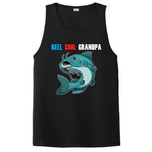 Reel Cool Grandpa Funny Gift Fathers Day Fishing Gift PosiCharge Competitor Tank